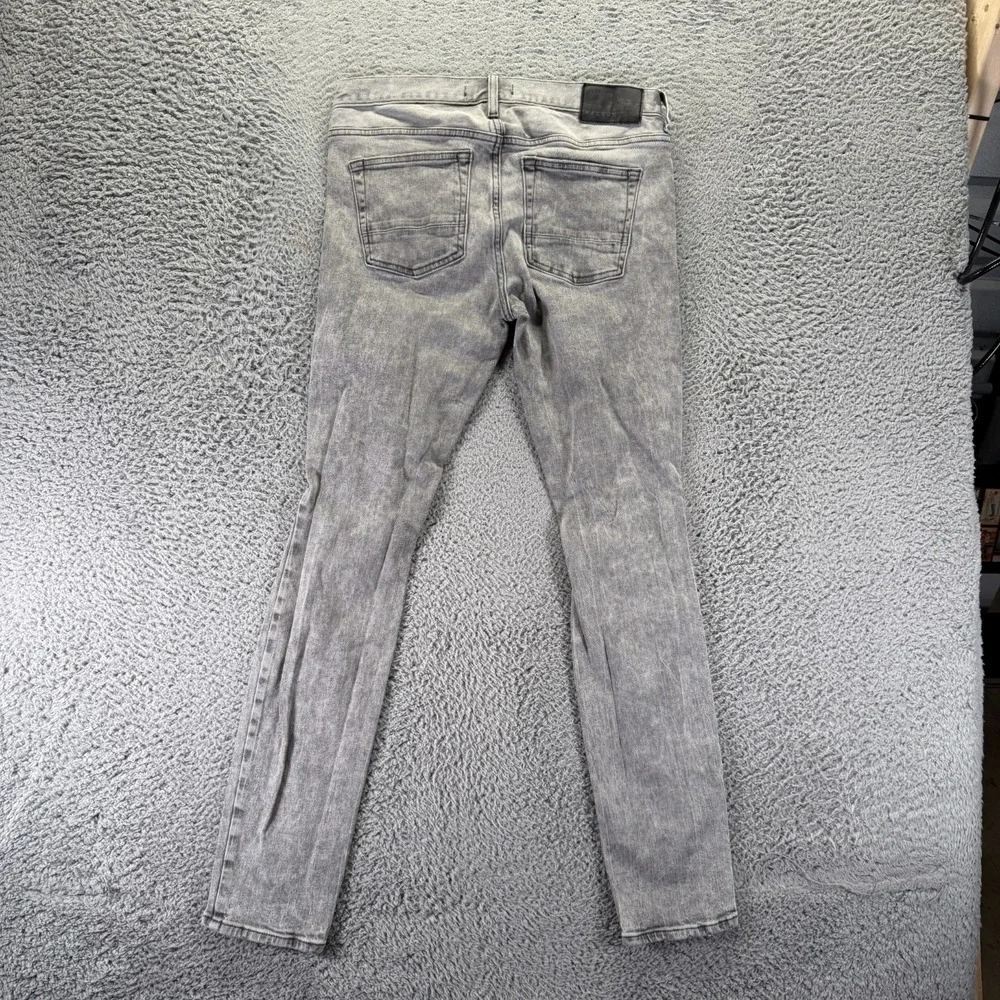 PacSun Jeans Men 32x32 Gray Cotton Denim Skinny Travel Distressed Faded Workwear